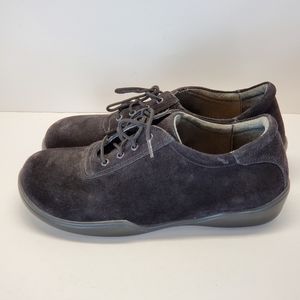 Birkenstock Footprints Black Suede Oxford 39